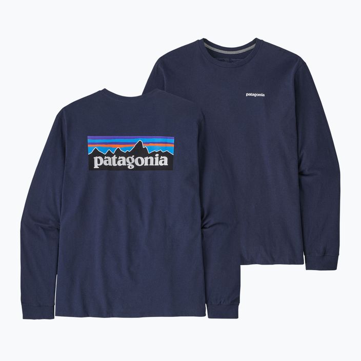 Patagonia P-6 Logo Responsibili classic navy trekking longsleeve за мъже 3