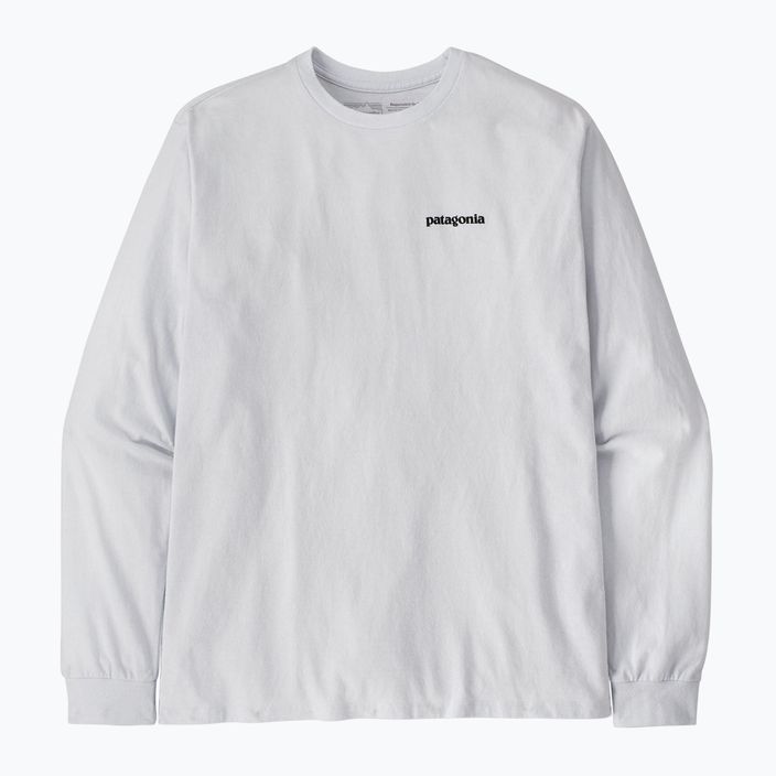 Мъжка блуза с дълъг ръкав Patagonia P-6 Logo Responsibili white 3