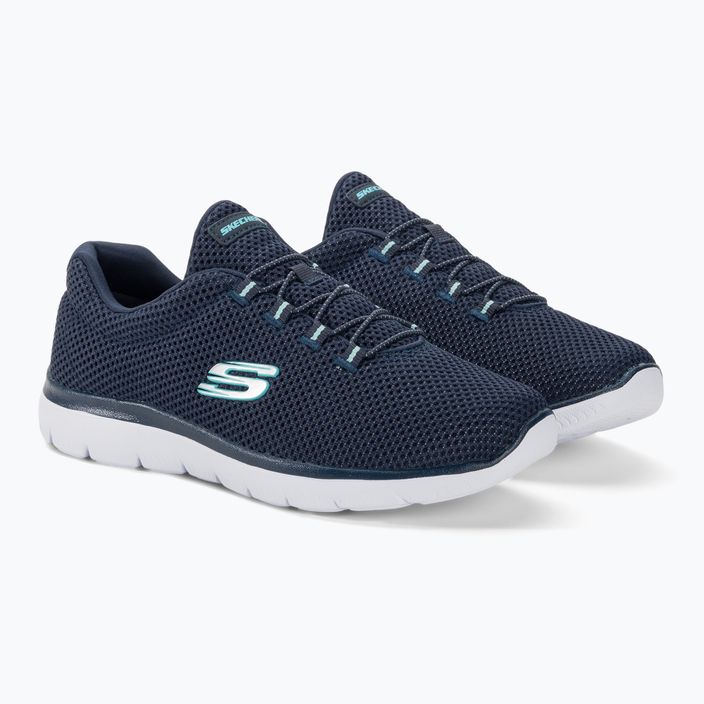 Дамски обувки за тренировка SKECHERS Summits navy/light blue 4