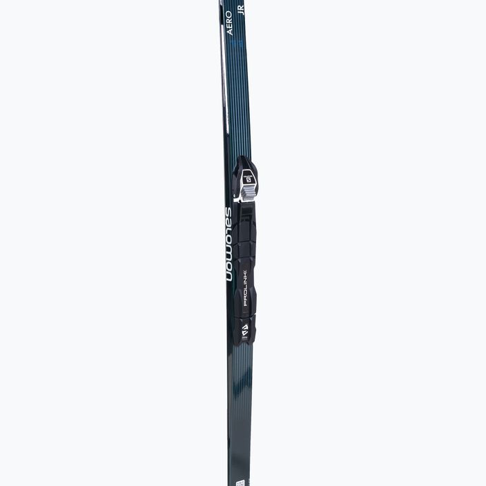 Детски ски за ски бягане Salomon Aero Grip Jr. + Prolink Access черно-синьо L412480PM 6
