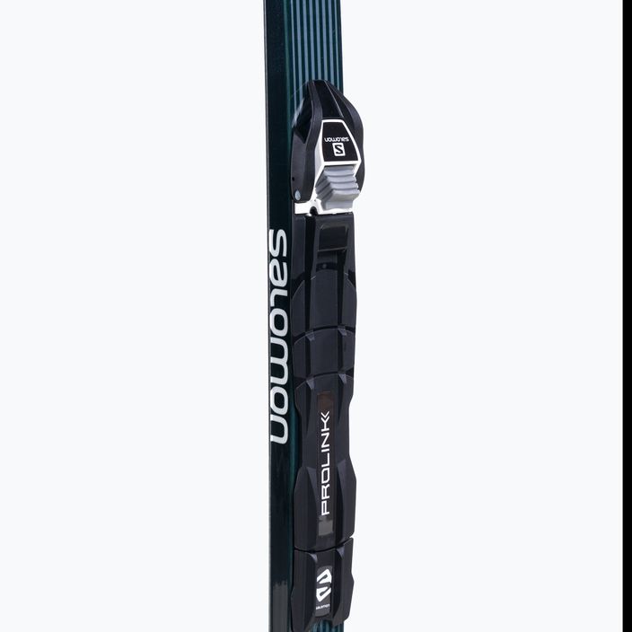 Детски ски за ски бягане Salomon Aero Grip Jr. + Prolink Access черно-синьо L412480PM 7