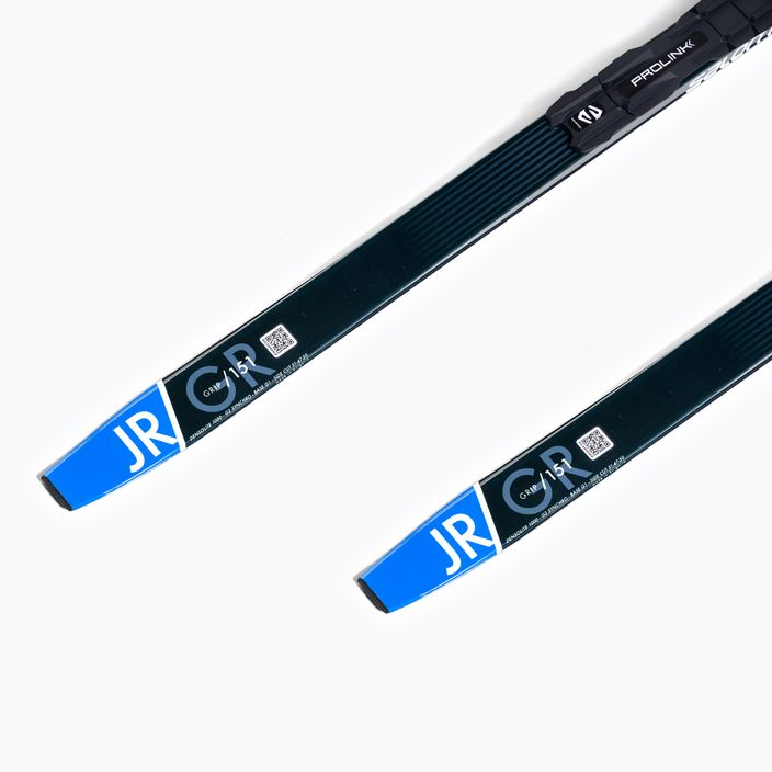 Детски ски за ски бягане Salomon Aero Grip Jr. + Prolink Access черно-синьо L412480PM 9