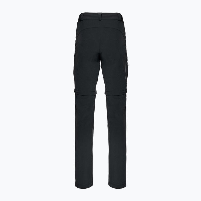Дамски панталони за трекинг Salomon Wayfarer Zip Off black LC1701900 2