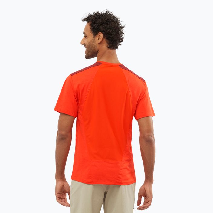 Salomon Outline SS мъжка тениска за трекинг червена LC1715200 2