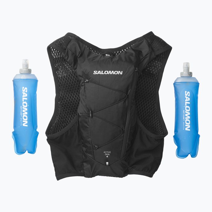 Salomon Active Skin 4 комплект раница за бягане черна 3