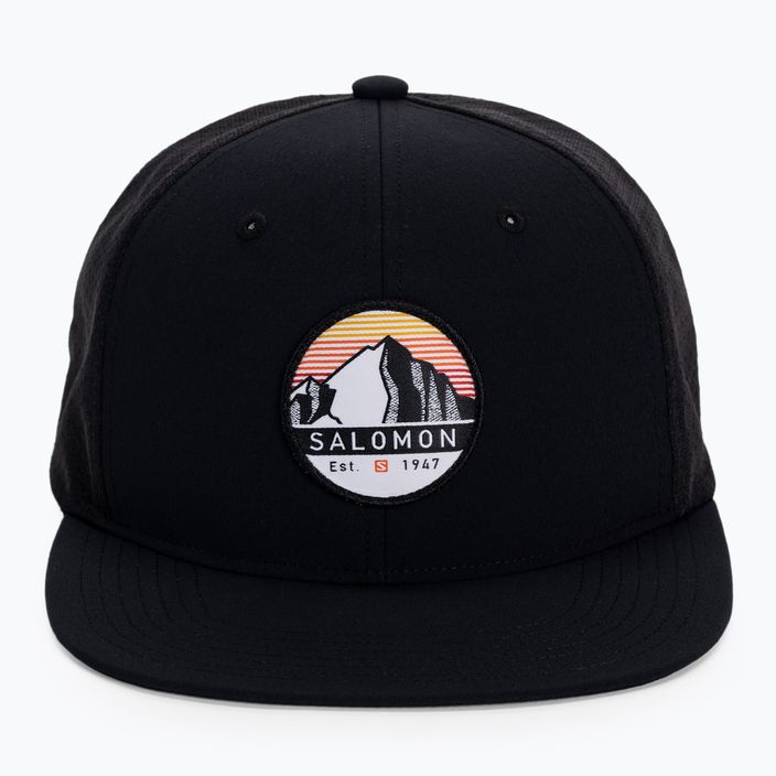 Salomon Trucker Плоска бейзболна шапка черна LC1680300 4