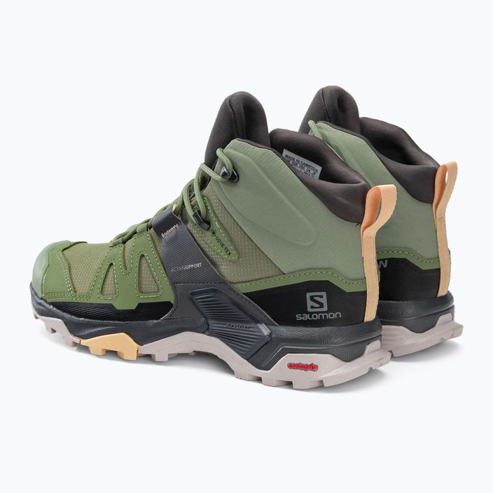 Дамски обувки за преходи Salomon X Ultra 4 MID GTX зелен L41625100 3
