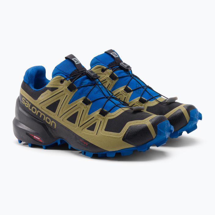 Мъжки обувки за пътеки Salomon Speedcross 5 GTX green-blue L41612400 5