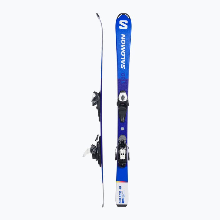 Детски ски за спускане Salomon S Race MT Jr. + L6 синьо L47041900 2