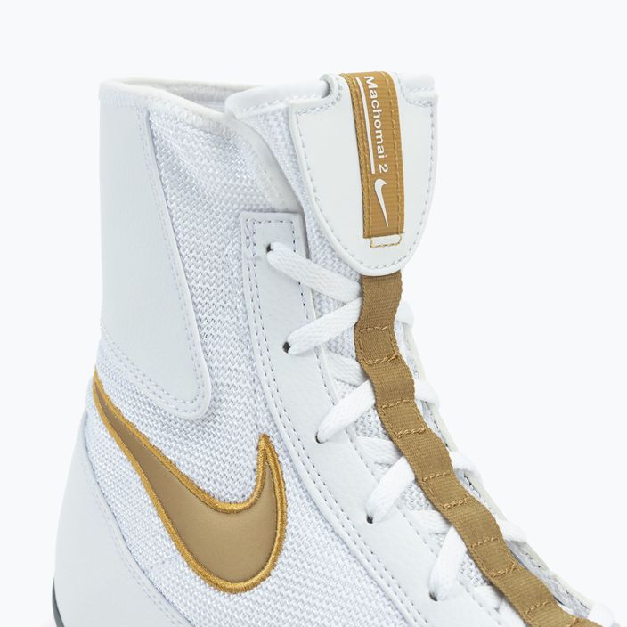 Боксови обувки Nike Machomai в бяло и златно 321819-170 8