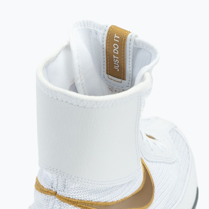 Боксови обувки Nike Machomai в бяло и златно 321819-170 10