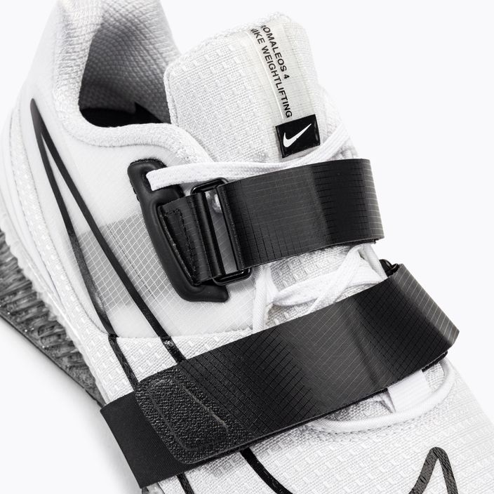 Nike Romaleos 4 бели/черни обувки за вдигане на тежести 8
