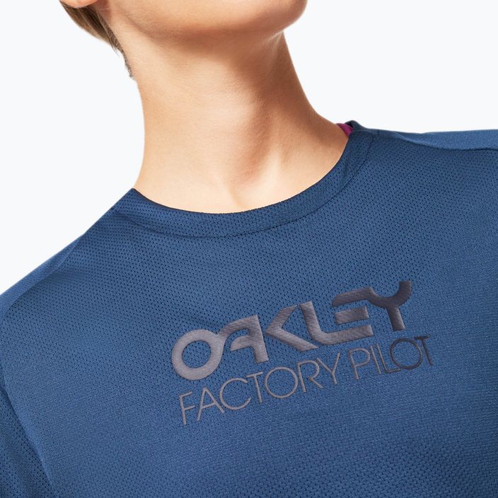 Oakley Factory Pilot дамска колоездачна фланелка тъмно синя FOA500224 6