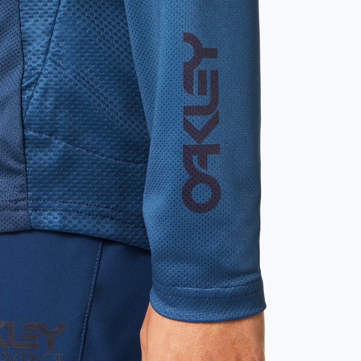 Oakley Factory Pilot дамска колоездачна фланелка тъмно синя FOA500224 8