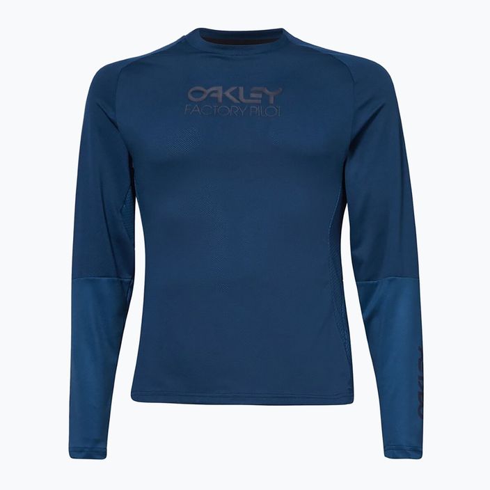 Oakley Factory Pilot дамска колоездачна фланелка тъмно синя FOA500224 10