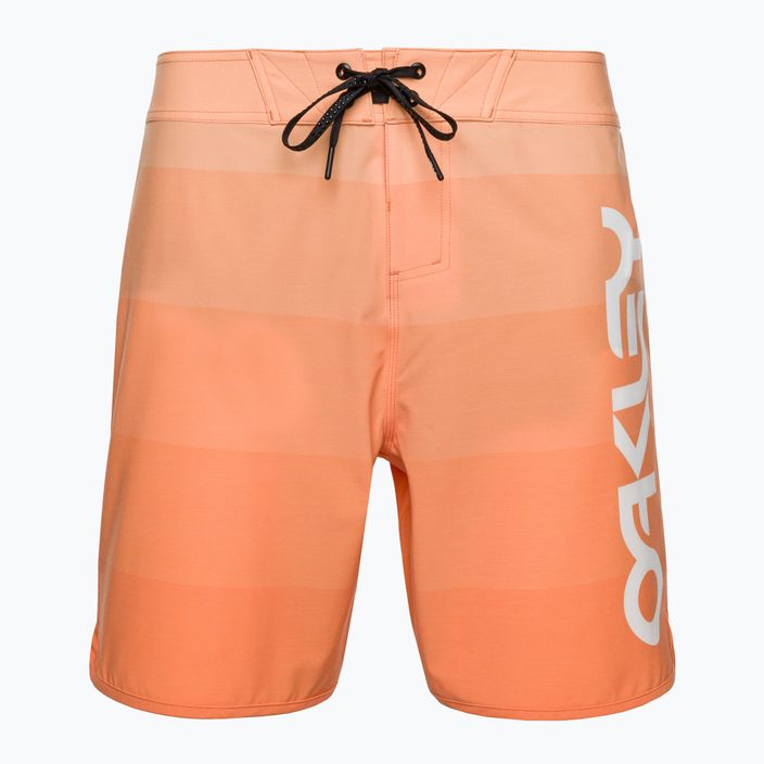 Мъжки къси панталони за плуване Oakley Retro Mark 19", оранжеви FOA40430473K