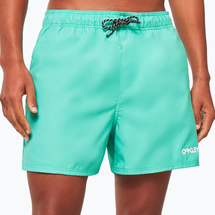 Oakley Beach Volley 16" зелени мъжки къси панталони за плуване FOA4043107GR 3