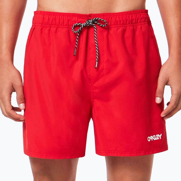 Мъжки къси панталони за плуване Oakley Beach Volley 16" червени FOA404310465 2