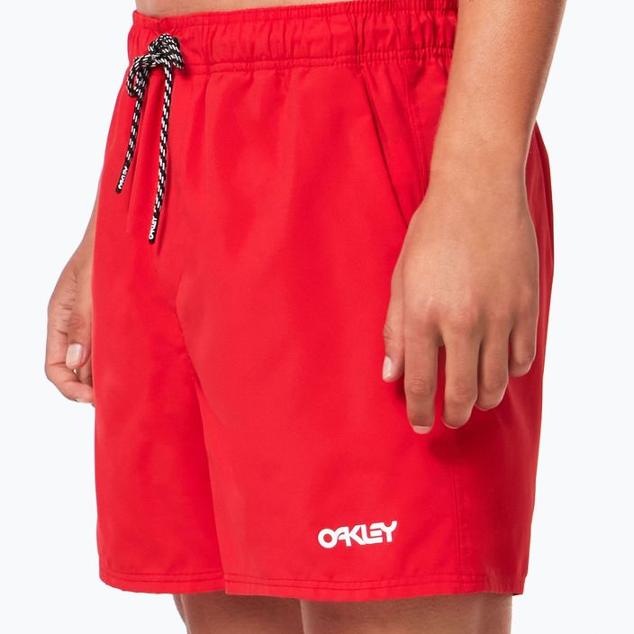 Мъжки къси панталони за плуване Oakley Beach Volley 16" червени FOA404310465 5