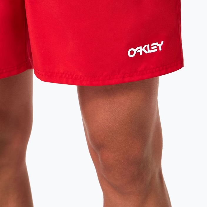 Мъжки къси панталони за плуване Oakley Beach Volley 16" червени FOA404310465 7