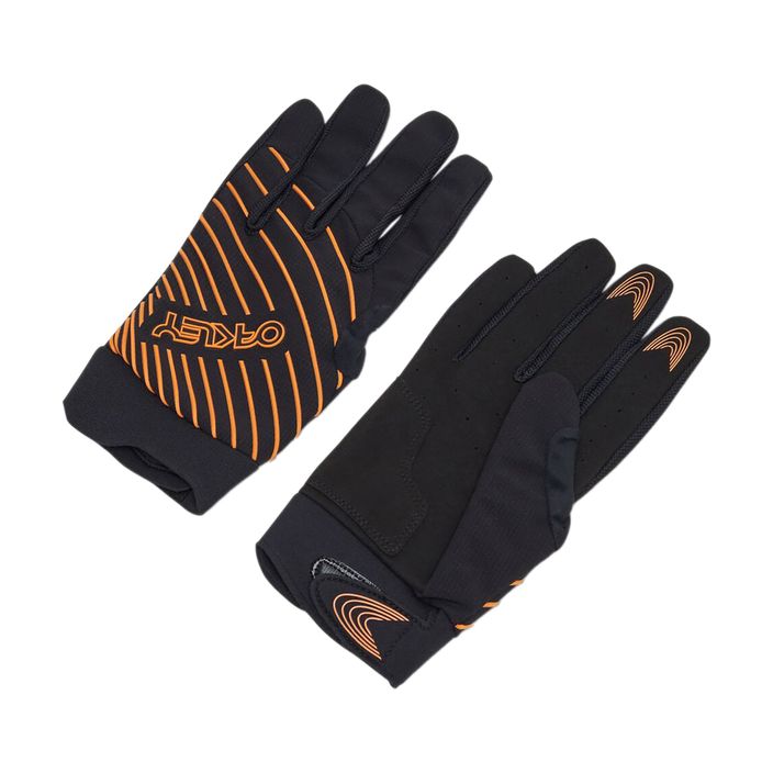 Oakley Drop In Mtb Glove 2.0 мъжки ръкавици за колоездене черно и оранжево FOS901323 2