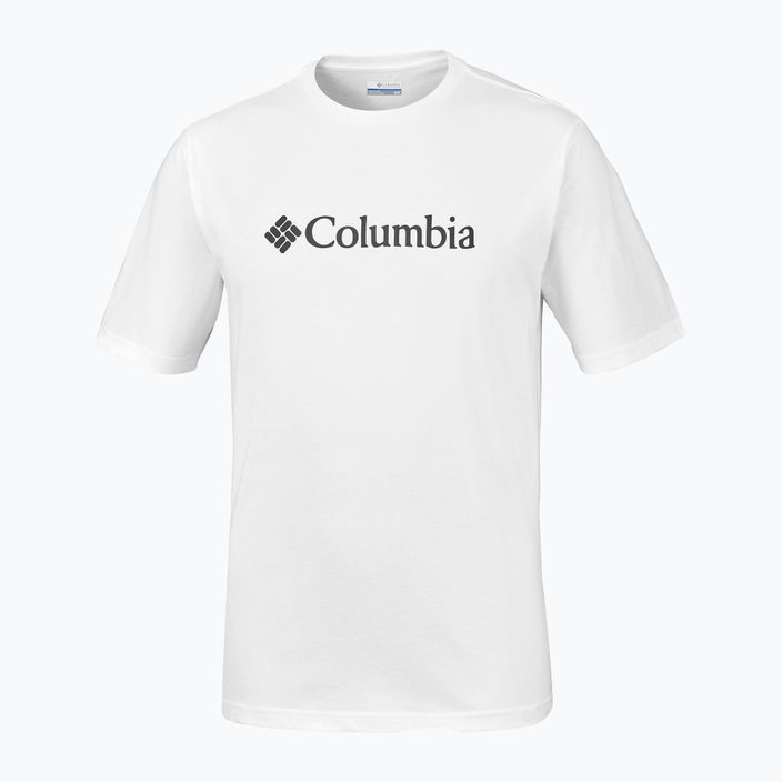 Мъжка тениска за трекинг Columbia CSC Basic Logo бяла 1680053100 6
