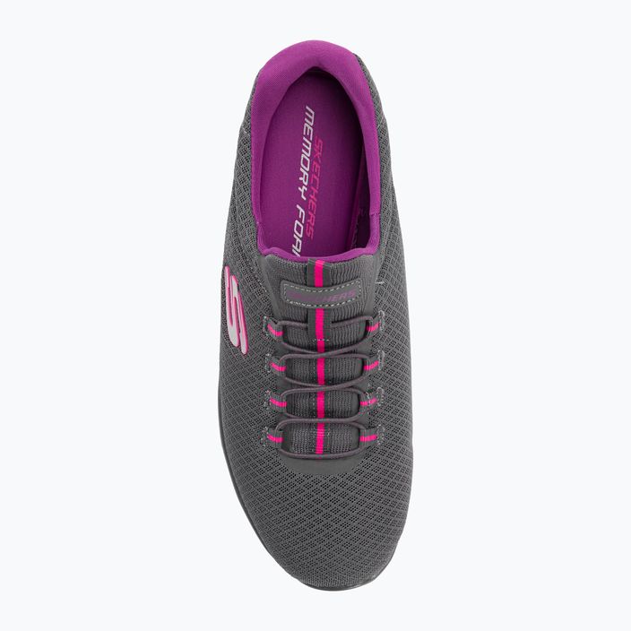SKECHERS Summits дамски обувки за тренировка въглен/лилаво 6