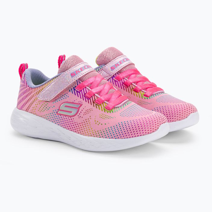 Детски обувки за обучение SKECHERS Go Run 600 Shimmer Speeder светло розово/мулти 4