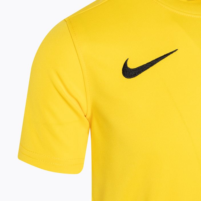 Детска футболна фланелка Nike Dri-FIT Park VII Jr tour жълто/черно 3