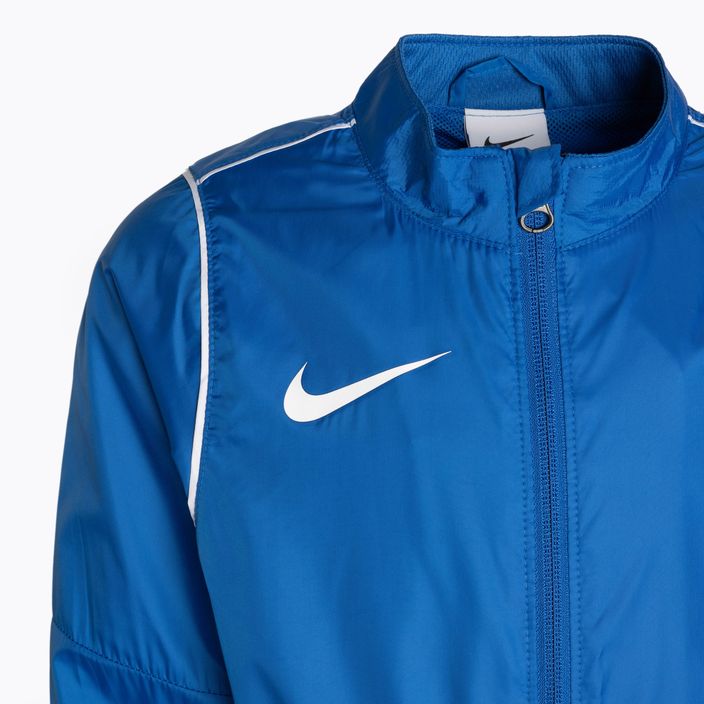 Детско футболно яке Nike Park 20 Rain Jacket кралско синьо/бяло/бяло 3