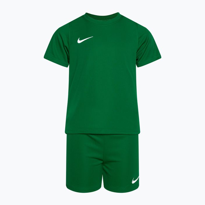 Футболен комплект Nike Dri-FIT Park Little Kids борово зелено/борово зелено/бяло 2