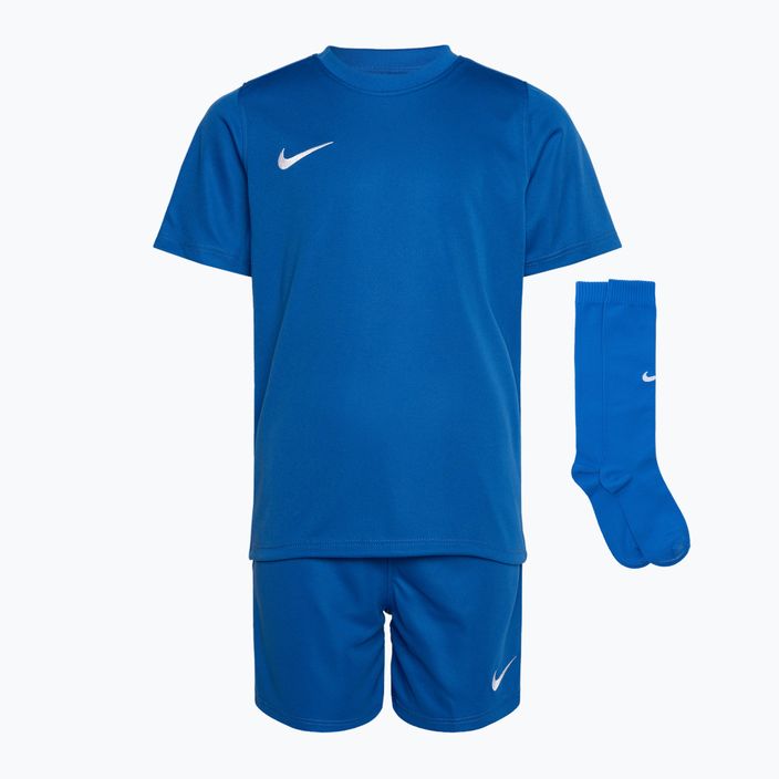 Футболен комплект Nike Dri-FIT Park Little Kids кралско синьо/кралско синьо/бяло