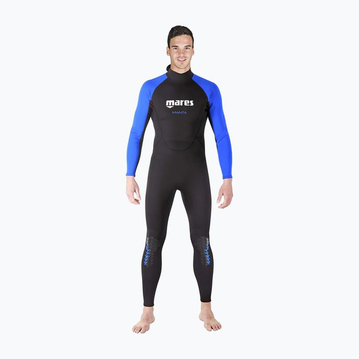 Мъжки водолазен костюм Mares Manta black and blue 412456