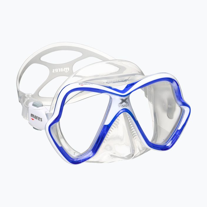Mares X-Vision прозрачна синя маска за гмуркане 411053 6