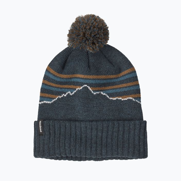 Patagonia Powder Town зимна шапка fitz roy stripe knit/smolder blue