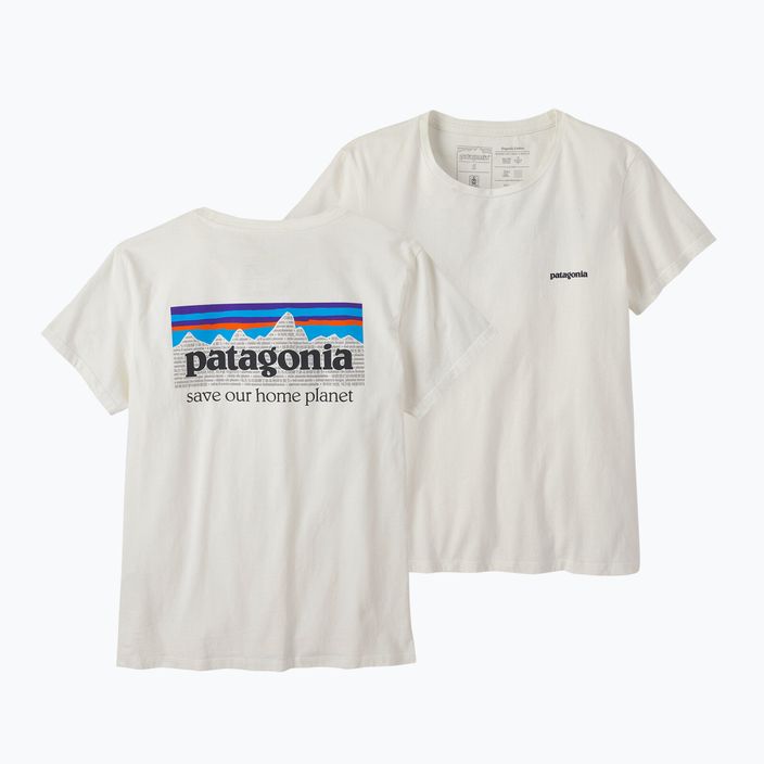 Дамска тениска Patagonia P-6 Mission Organic birch white trekking shirt 7