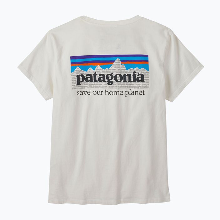 Дамска тениска Patagonia P-6 Mission Organic birch white trekking shirt 9