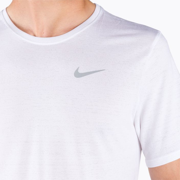 Мъжка тренировъчна тениска Nike Dri-FIT Miler бяла CU5992-100 4