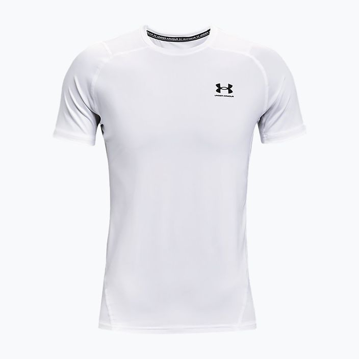 Under Armour HeatGear Armour Fitted мъжка тренировъчна тениска бяла 1361683