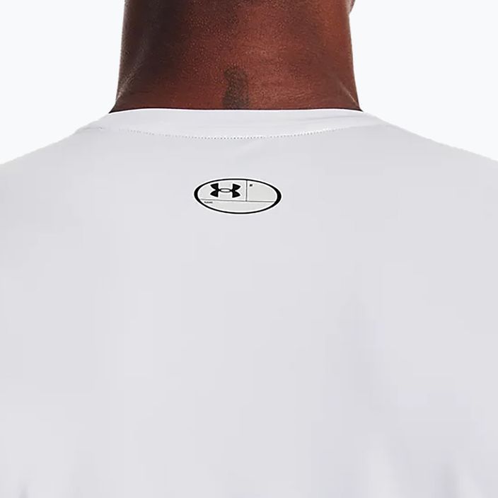 Under Armour HeatGear Armour Fitted мъжка тренировъчна тениска бяла 1361683 6
