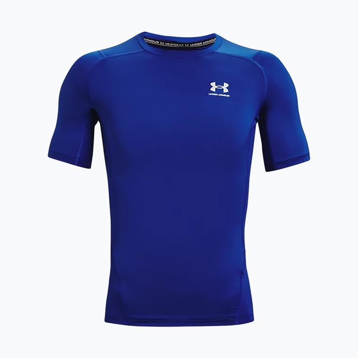 Мъжка тренировъчна тениска Under Armour Ua Hg Armour Comp SS морско синьо 1361518-400