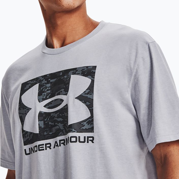 Мъжка тениска за обучение Under Armour ABC Camo Boxed Logo mod gray light heather/black 4