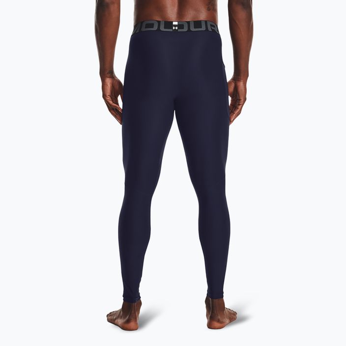 Мъжки гамаши за тренировка Under Armour HeatGear midnight navy/white 3