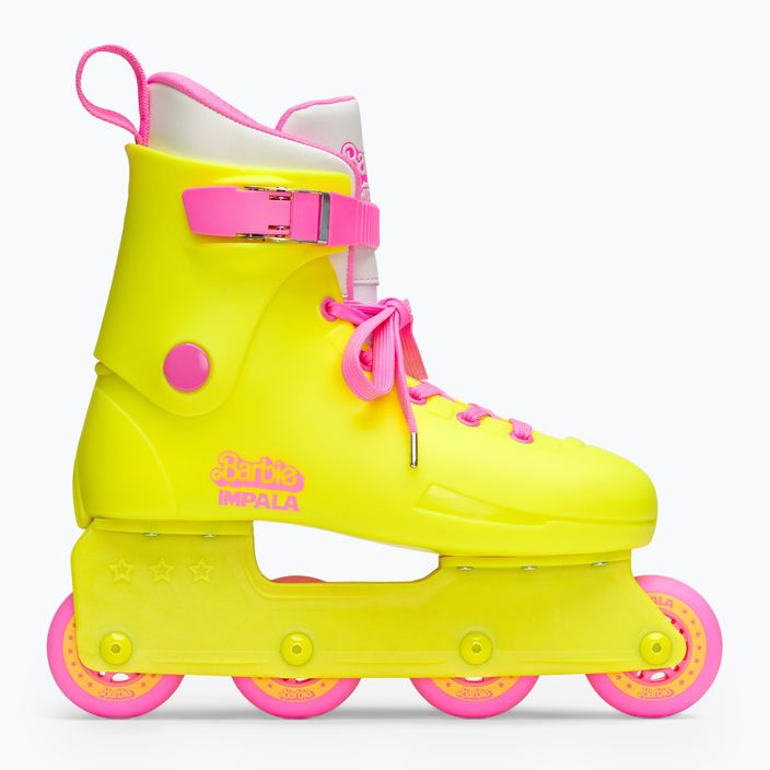Дамски ролкови кънки IMPALA Lightspeed Inline Skate barbie ярко жълто 2
