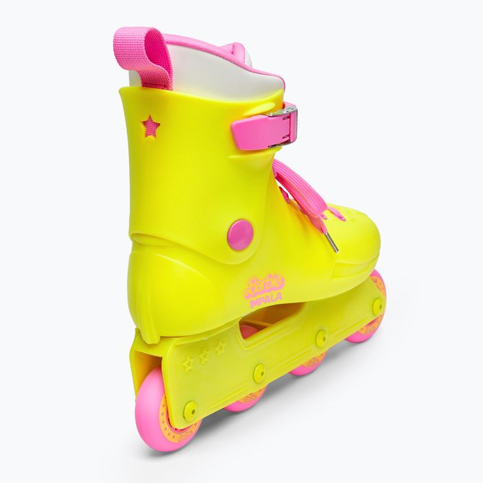 Дамски ролкови кънки IMPALA Lightspeed Inline Skate barbie ярко жълто 5
