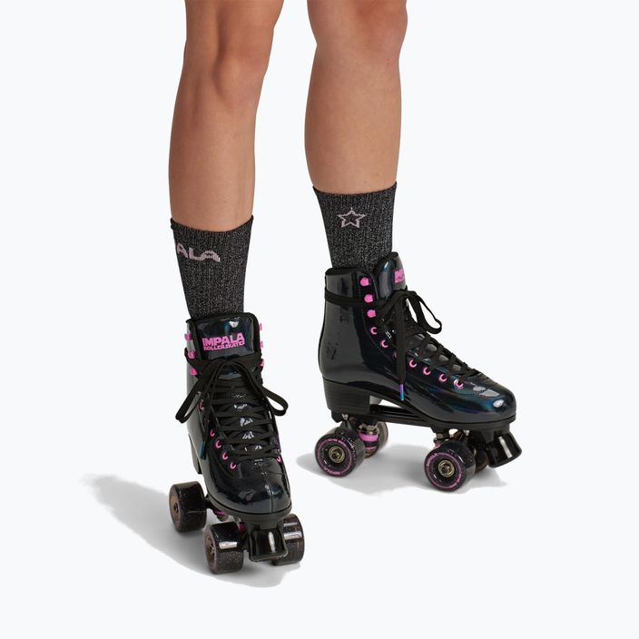Дамски кънки IMPALA Quad Skate black holographic 3