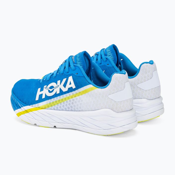 HOKA Rocket X бели/дива сини обувки за бягане 3