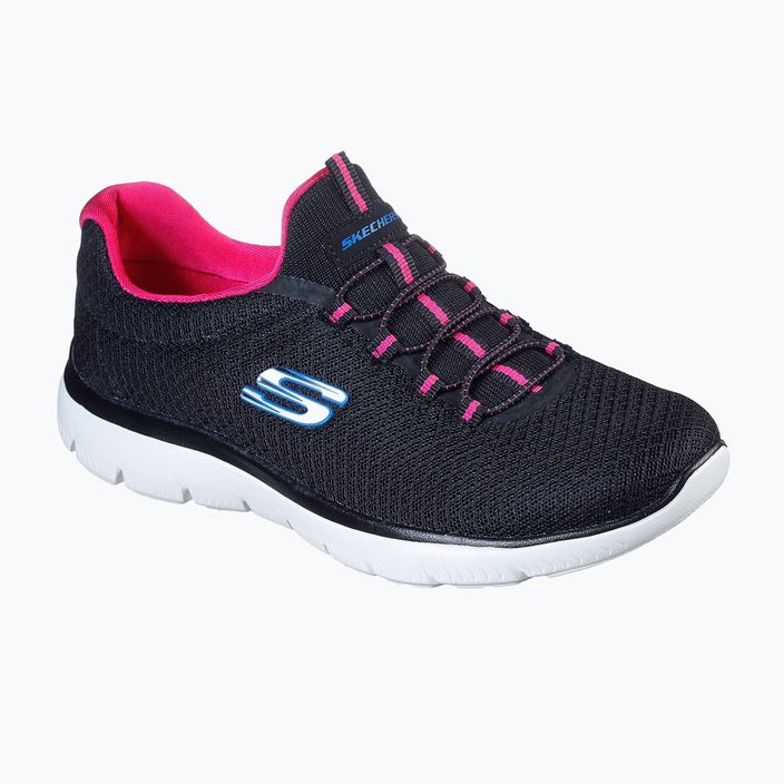 Дамски обувки за тренировка SKECHERS Summits black/hot pink 11