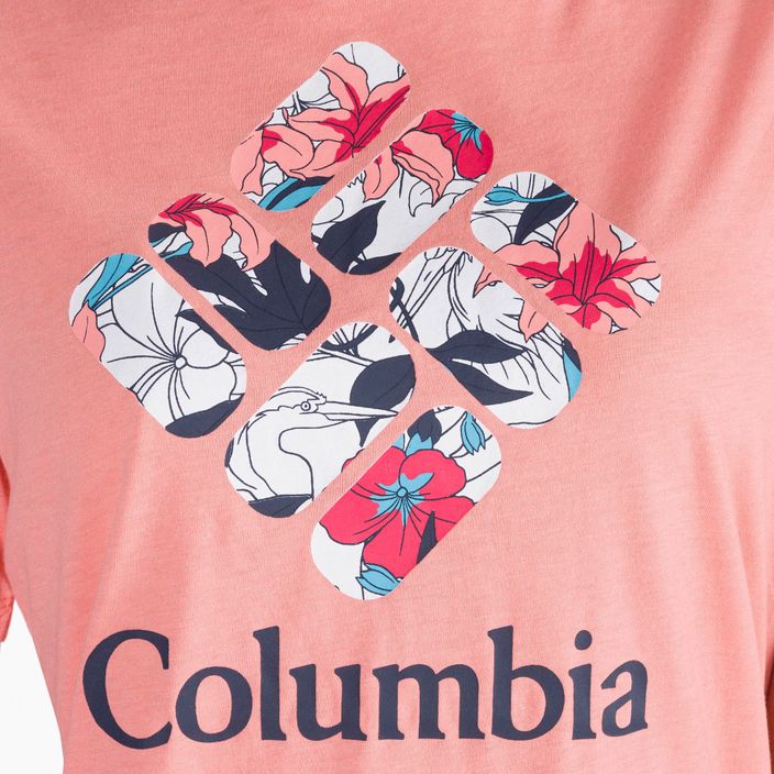 Дамска риза за трекинг Columbia Bluebird Day Relaxed orange 1934002 5