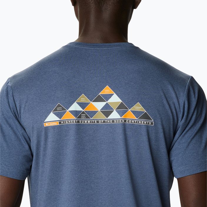 Columbia Tech Trail Graphic Tee blue 1930802 мъжка тениска за трекинг 3